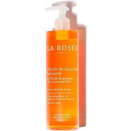 LA ROSEE huile douche lav hui grai tour bio 400 ml