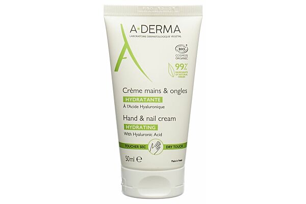 A-DERMA Crème mains et ongles tb 50 ml