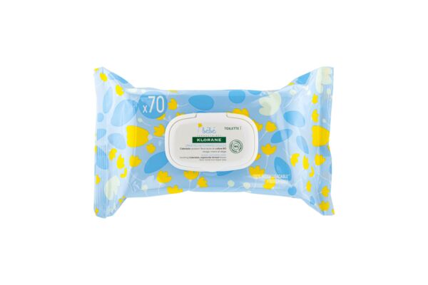 KLORANE Bébé Linget visage & mains biodé 70 pce