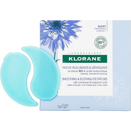 KLORANE Bleuet patchs contour yeux 7 x 2 pce