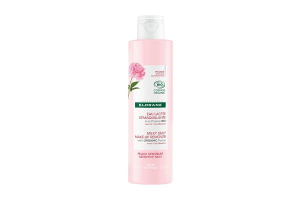 KLORANE Pivoine bio eau démaquillante lact 200 ml