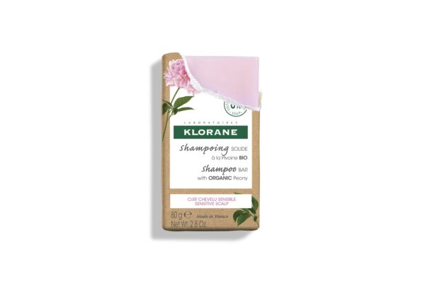 KLORANE Shampooing solide pivoine bio 80 g