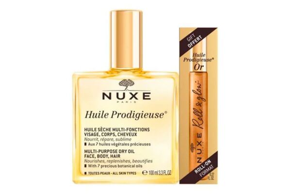 NUXE Huile Prodig &Roll On Or 2 pce