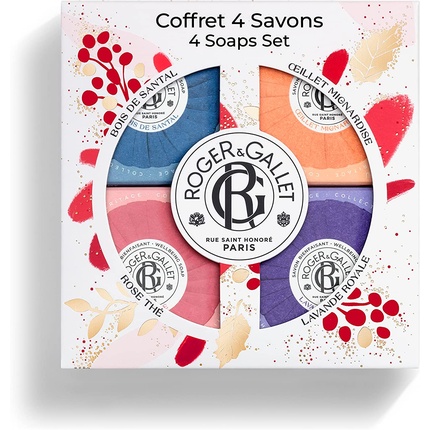 ROGER GALLET R & G Coff Savons Best Sellers 4 pce