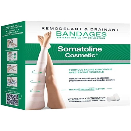 SOMATOLINE bandages drainants starter kit 2 pce