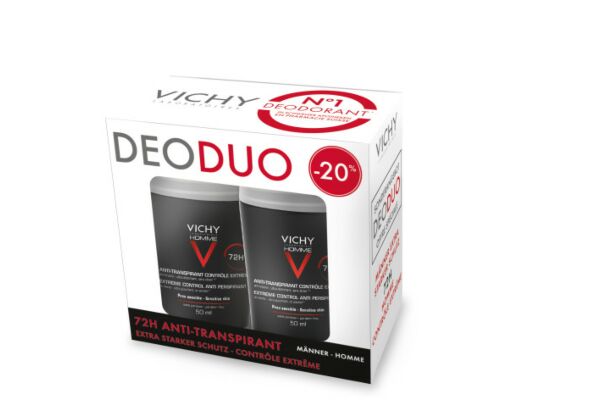 VICHY Homme déo anti-t 72h duo-20% 2 roll-on 50 ml