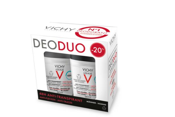 VICHY Homme Deo Anti-Traces roll on -20% 2 x 50 ml
